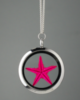 Amulet pink starfish